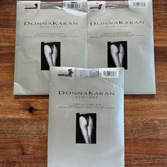 1 Lot of 3 Pairs, Donna Karan New York, Platinum Collection - Picture 1 of 4